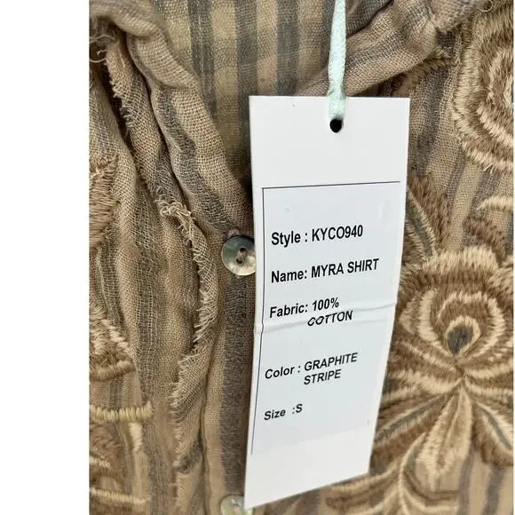NWT Anthropologie Kyla Seo Myra Shirt - Size Small - Picture 8 of 12